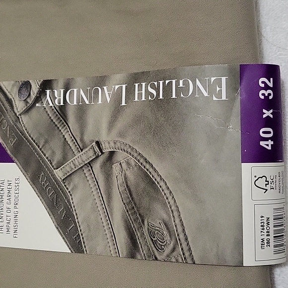 ENGLISH LAUNDRY MEN'S 5 POCKET STRAIGHT FIT PANT - Picture 4 of 5